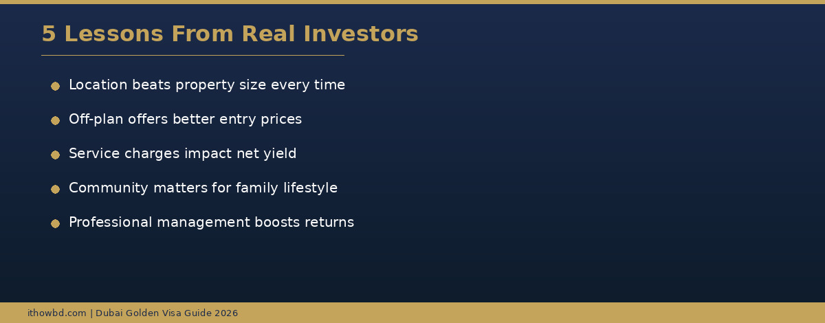 Five important lessons learned from real Golden Visa property investors