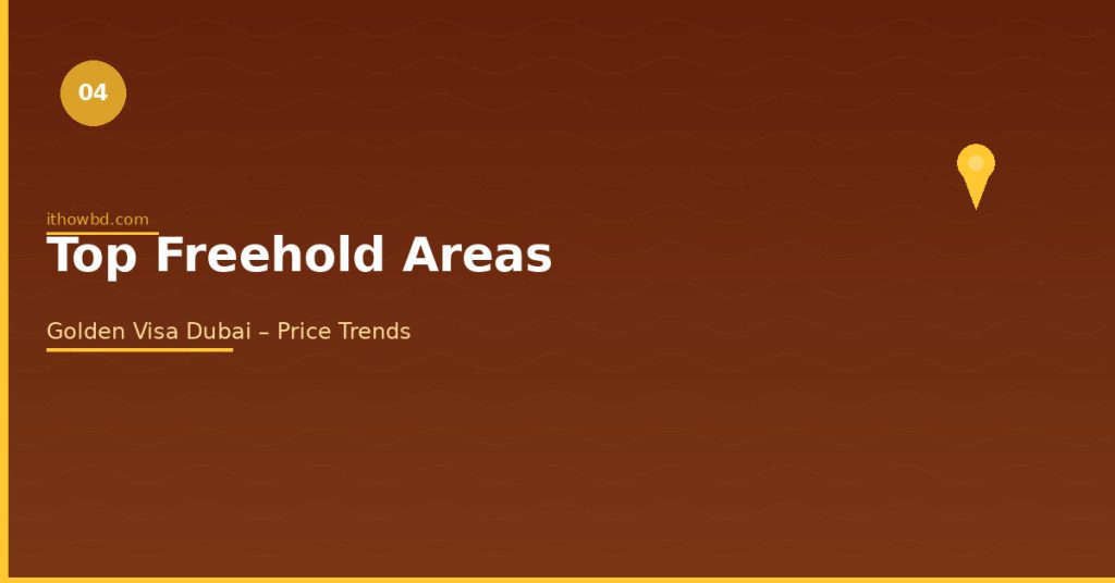 Top freehold areas for Golden Visa property investment in Dubai 2026